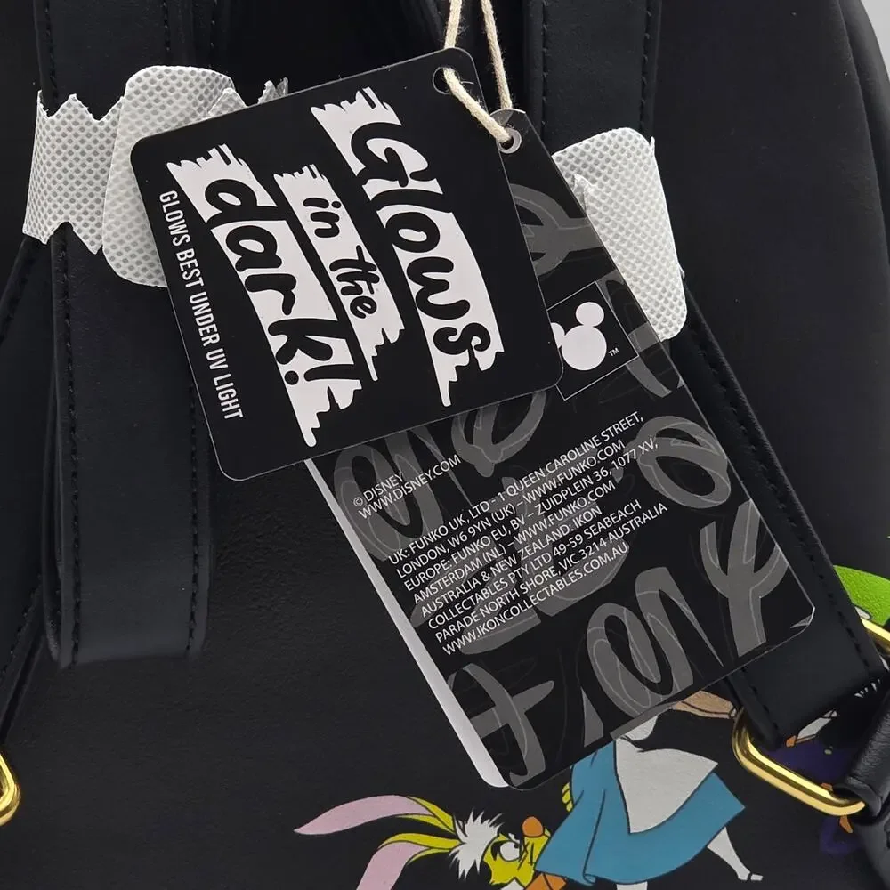 Loungefly Disney Alice In Wonderland Glow-In-The-Dark Characters Mini Backpack